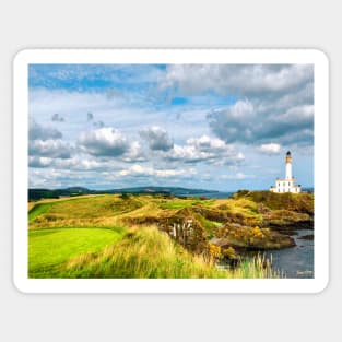 9th Hole at Turnberry Golf Club Sticker